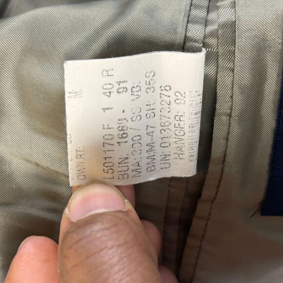 Vintage 90s Chaps Ralph Lauren 40R sport coat/blazer, vintage silk & wool jacket - Picture 3 of 9